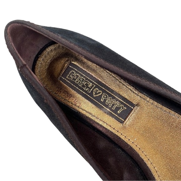 Coach Blackish Brown Flats with Gold Accents - Picture 5 of 8